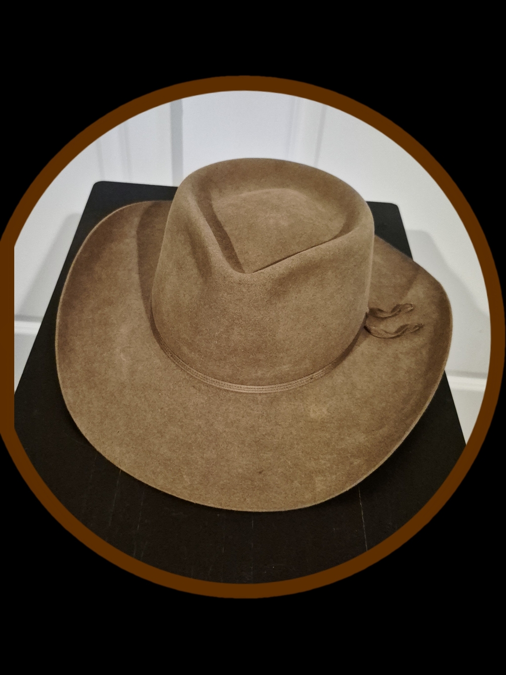Vintage Akubra Imperial Quality 100% Rabbit Fur Felt Western Outback Hat S/7.5
